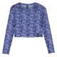 Santa Cruz Γυναικεία μακρυμάνικη μπλούζα Delfino Flower Mesh Crop LS Top